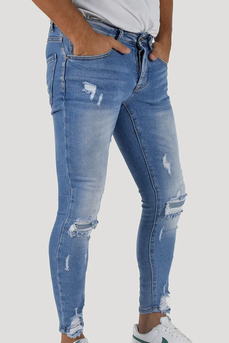 JEANS SKINNY CON STRAPPI - immagine 4
