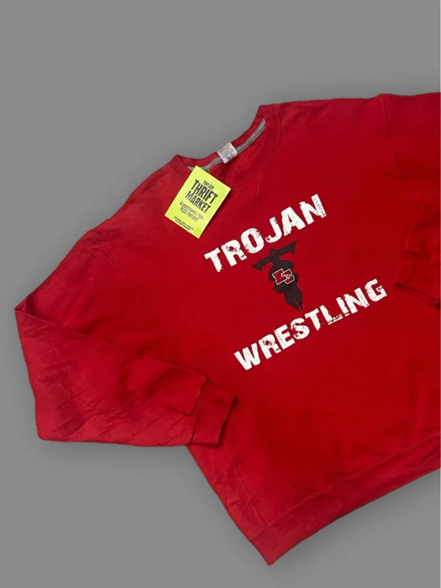 Felpa vintage Trojan Wrestling tg L - immagine 2