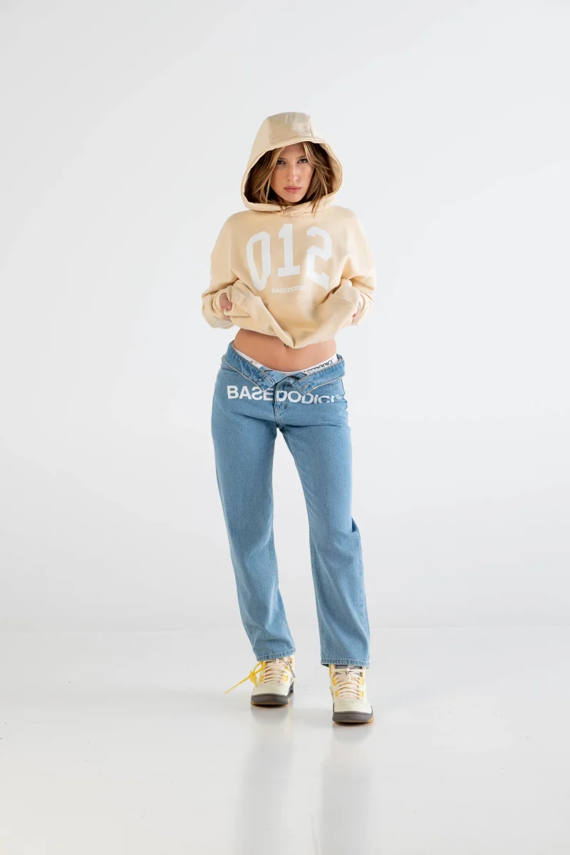 Hoodie Boxy “DYSTOPIA” 012 Cream - immagine 7