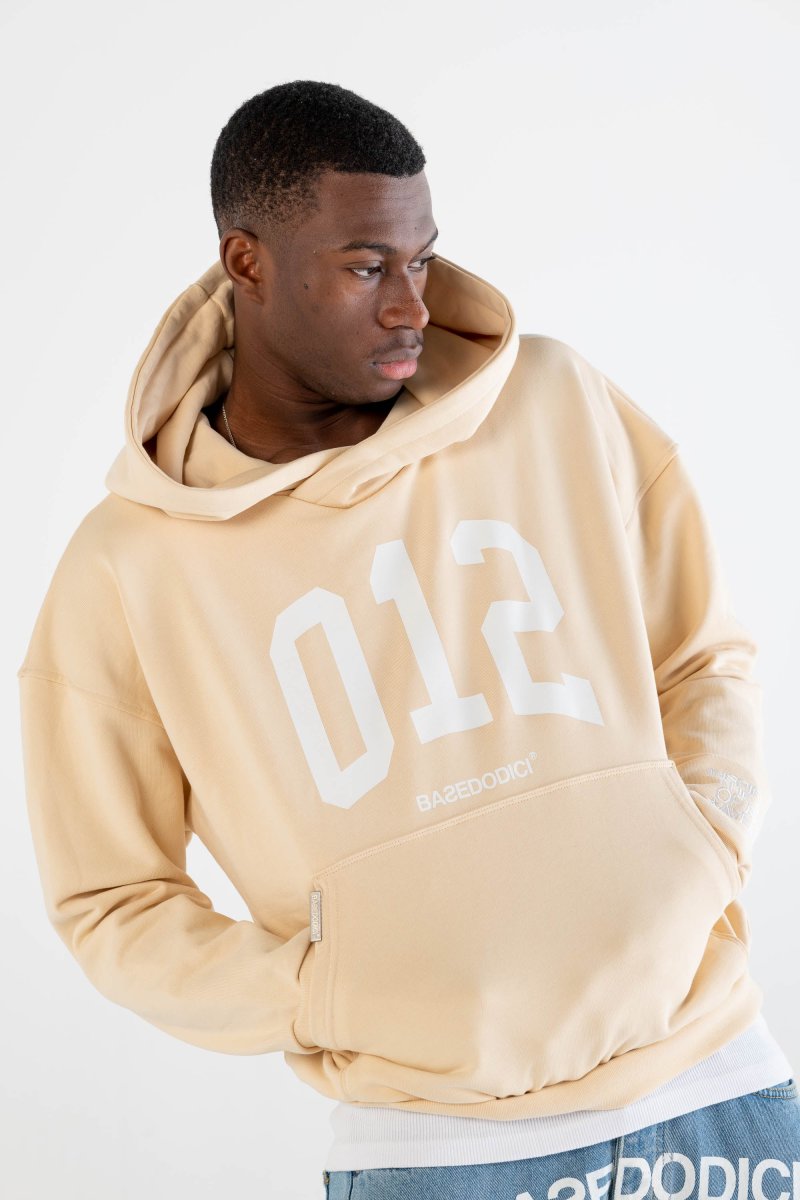Hoodie Boxy “DYSTOPIA” 012 Cream - immagine 8